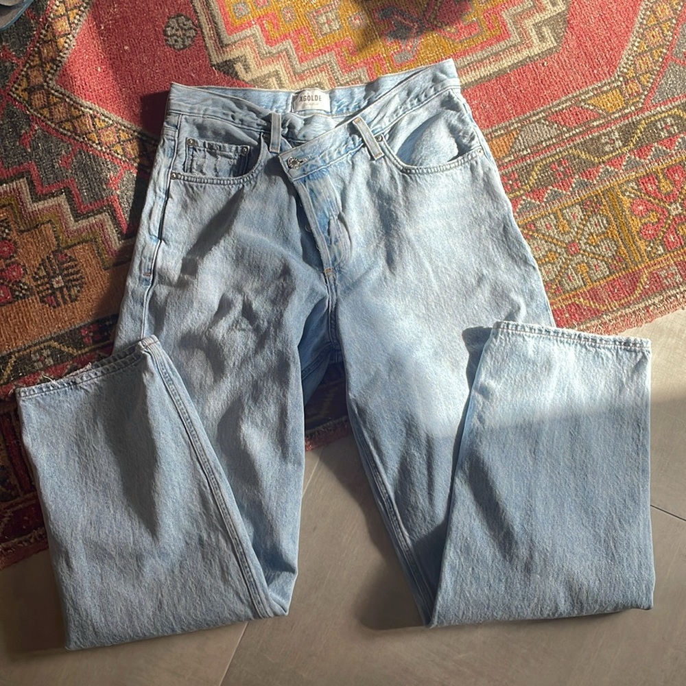 Agolde Criss Cross Upsized Jean in Suburbia NWOT